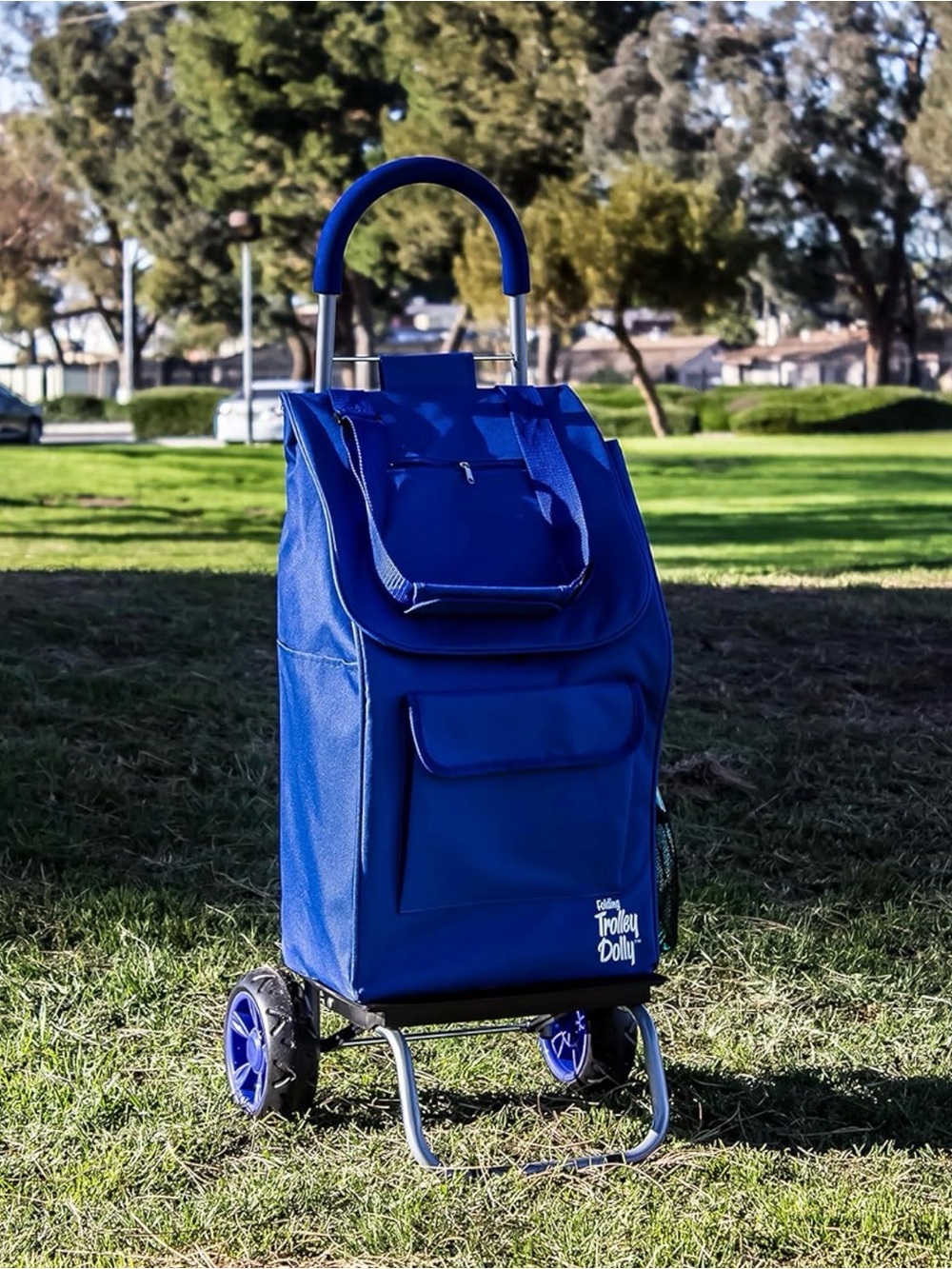 Dbest NWT ( in original box and never used)Blue Folding Shopping Trolley Cart! - Picture 2 of 6